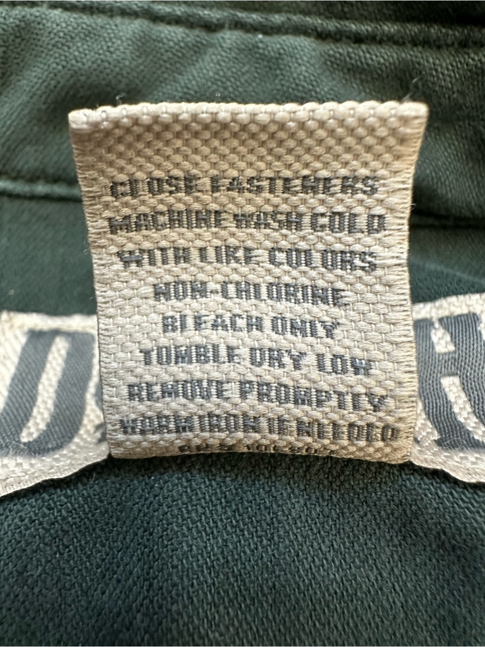 Duluth Trading Co Men 2XL Heavyweight Cotton Work Shirt Forest Green Long Sleeve - Picture 4 of 11